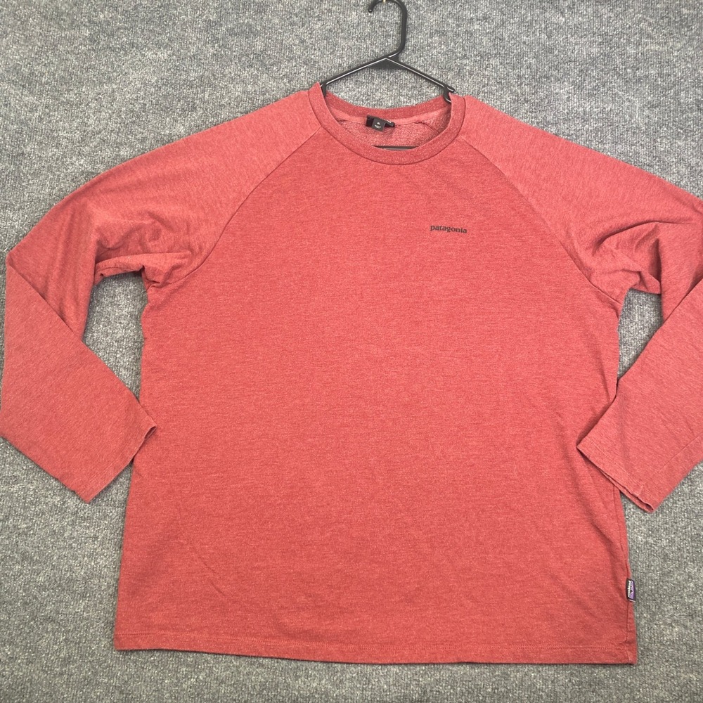 Patagonia Mens XL P-6 Label Midweight Crew Sweatshirt Oxblood Red 39550 FA19